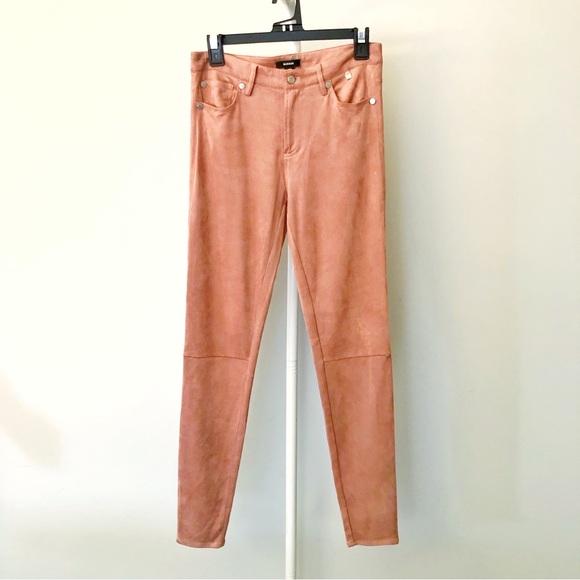 RUDSAK Dusty Rose Suede Texture Minimalist Skinny Pencil Trousers Pants. Medium. - Picture 13 of 13